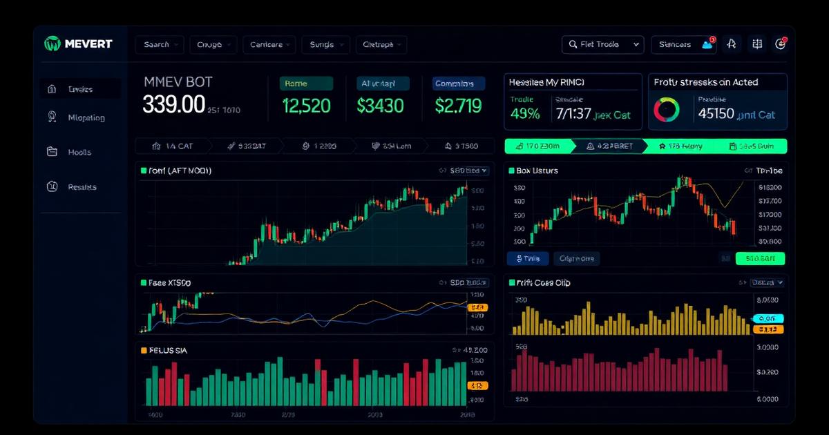 MEV Bot Crypto trading guide dashboard with MEV bot crypto strategies, front run bot crypto, and automated trading